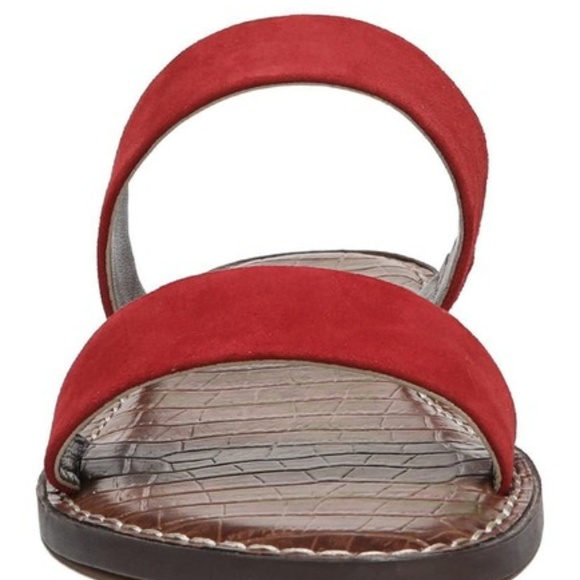 NEW Sam Edelman Gala Slide Sandal Red - Picture 5 of 7